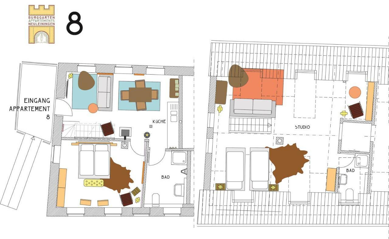 Burggarten Appartements Neuleiningen Exteriér fotografie